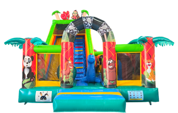 DŽUNGLA (5) Napuhanac u obliku džungle za dvorište - raznobojni